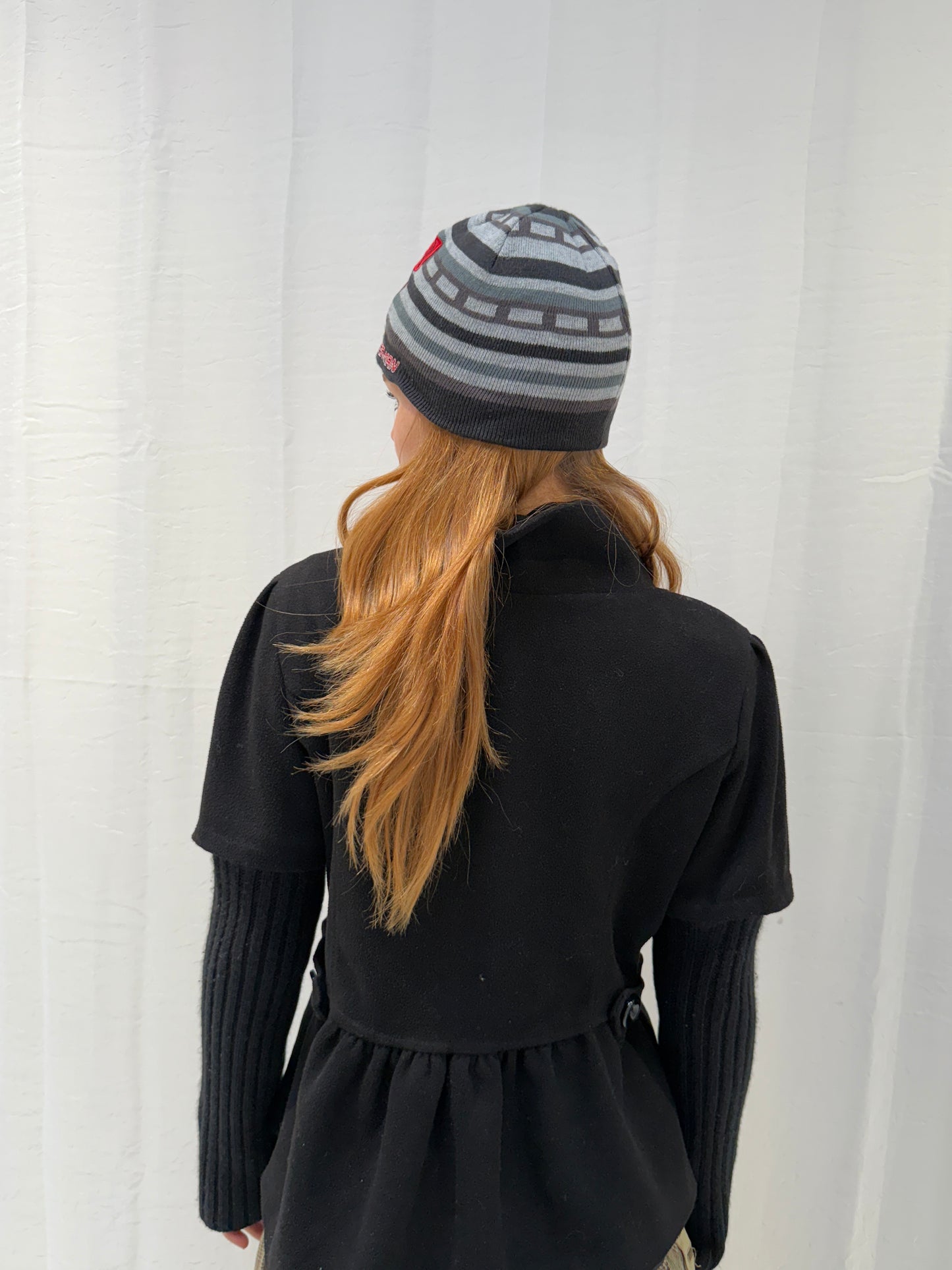 Grey Black Spiderman Beanie