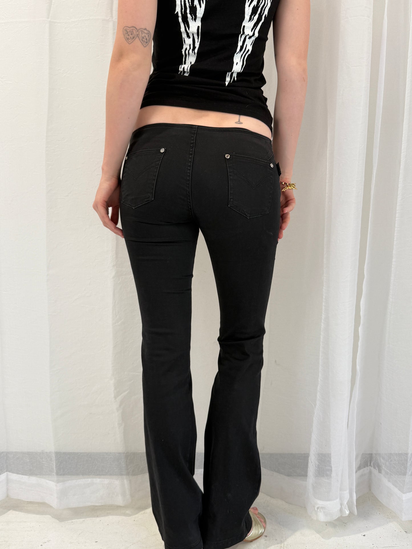 Black Low Rise Pants