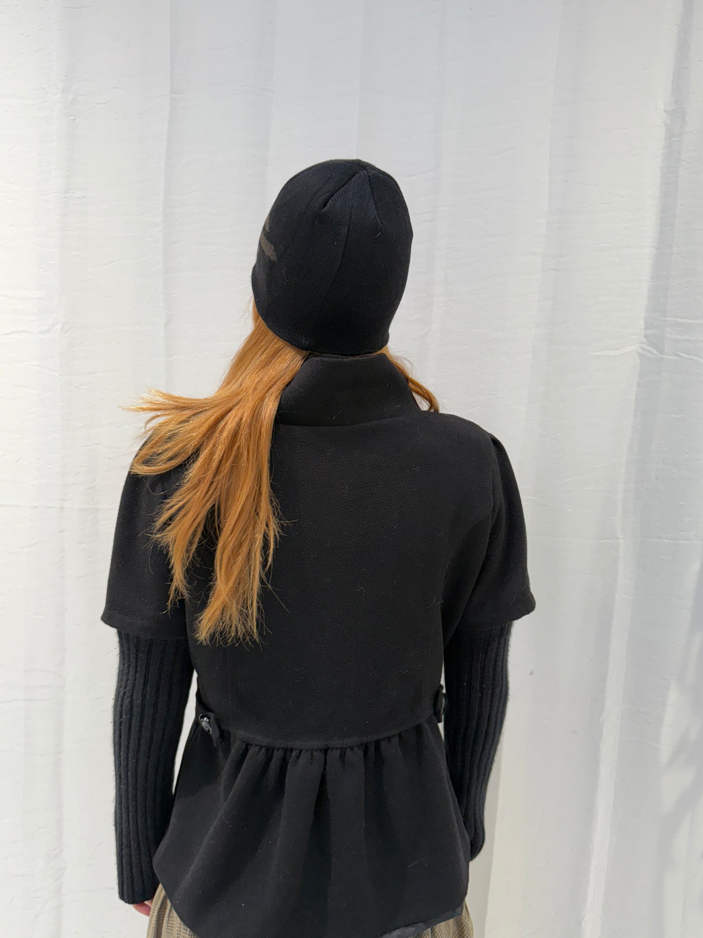 Grey Black Quicksilver Beanie