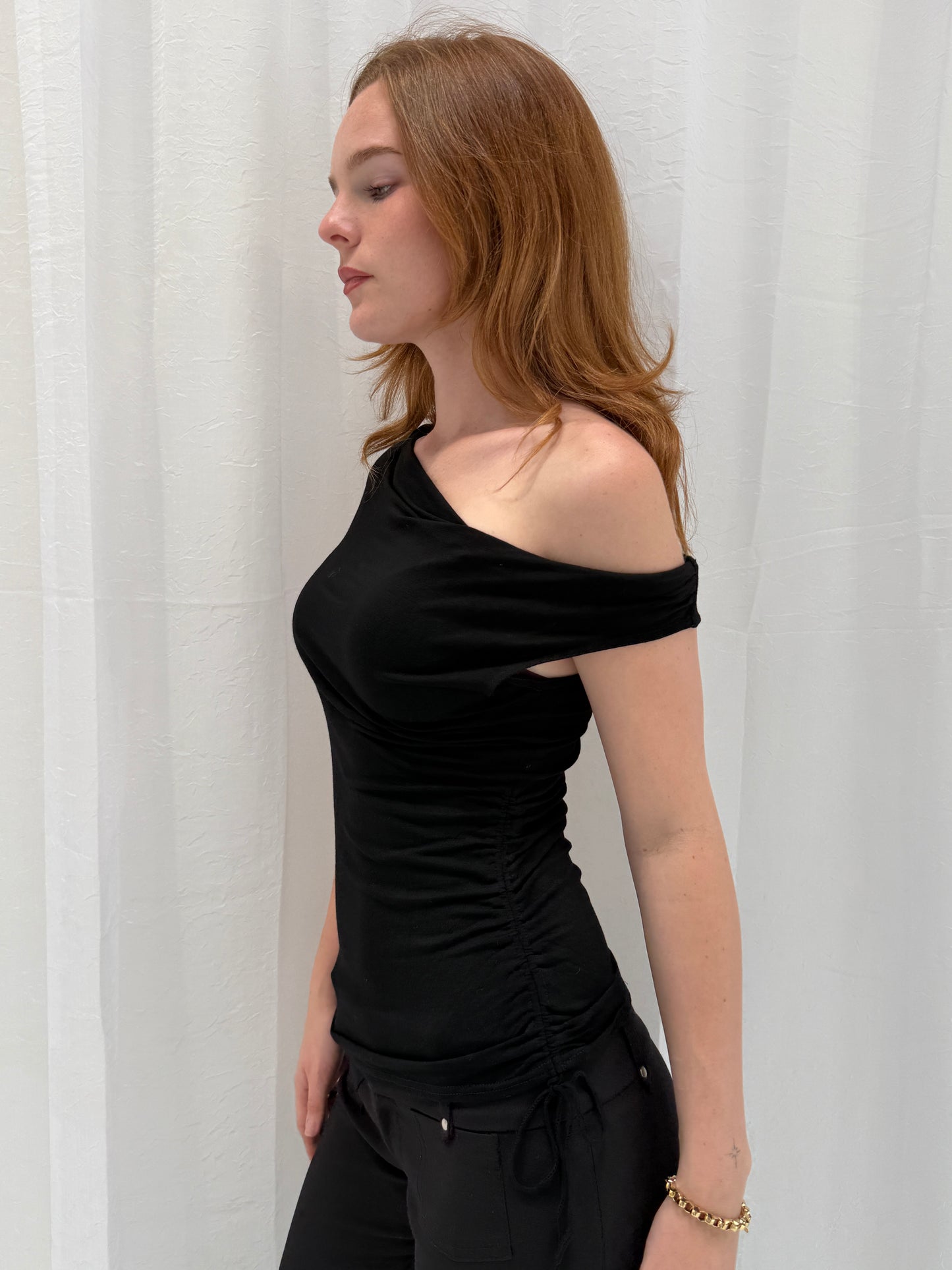 Black Slouchy Top