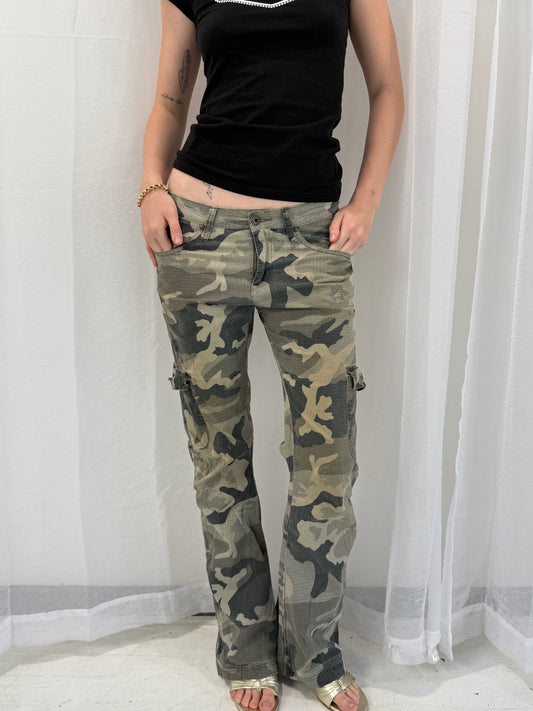 Low Rise Camo Pants