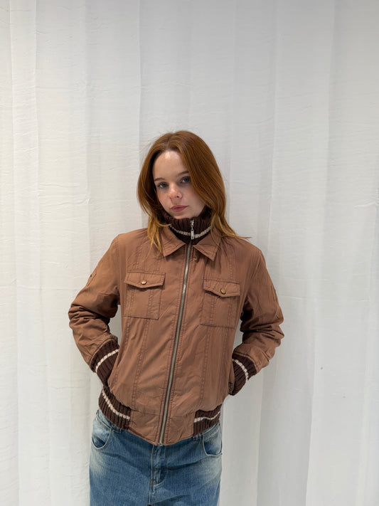 Brown Zip Up Jacket